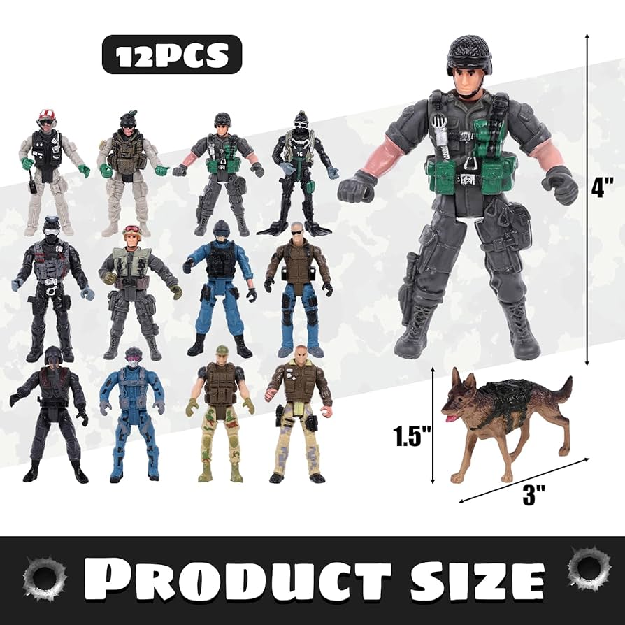 おもちゃ ARMY 3 Amazon.com: Special Forces US Military Mini Action Figures 3